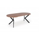 Стол обеденный HALMAR PERONI орех/черный 100-250/100